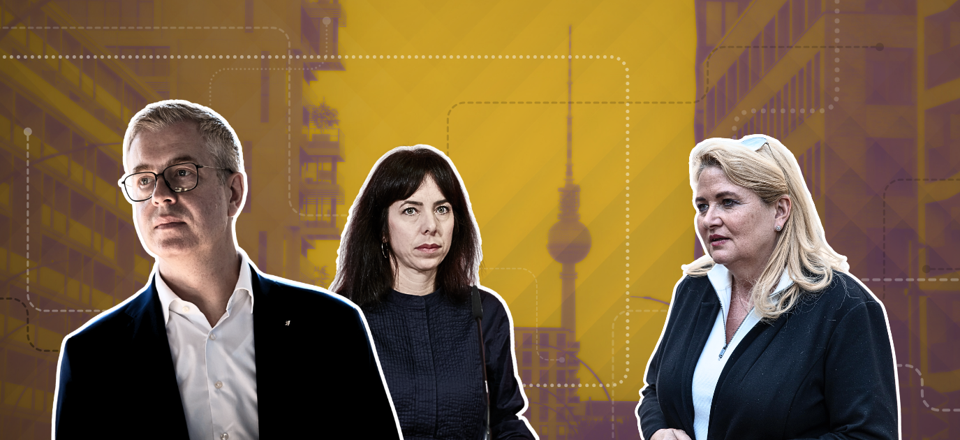 Fotos: picture alliance - Christoph Soeder (Evers), Caro | Ruffer (Eralp), Sipa USA | PRESSCOV (Brinker), Hintergrund: Pexels via Canva; Montage: abgeordnetenwatch
